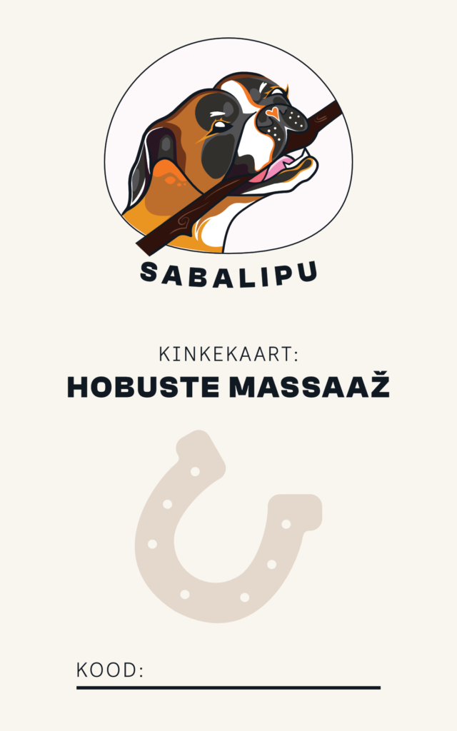 Kinkekaart: hobuste massaaž